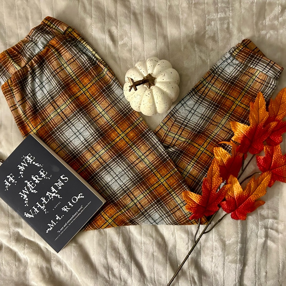 Plaid Skinny Pants